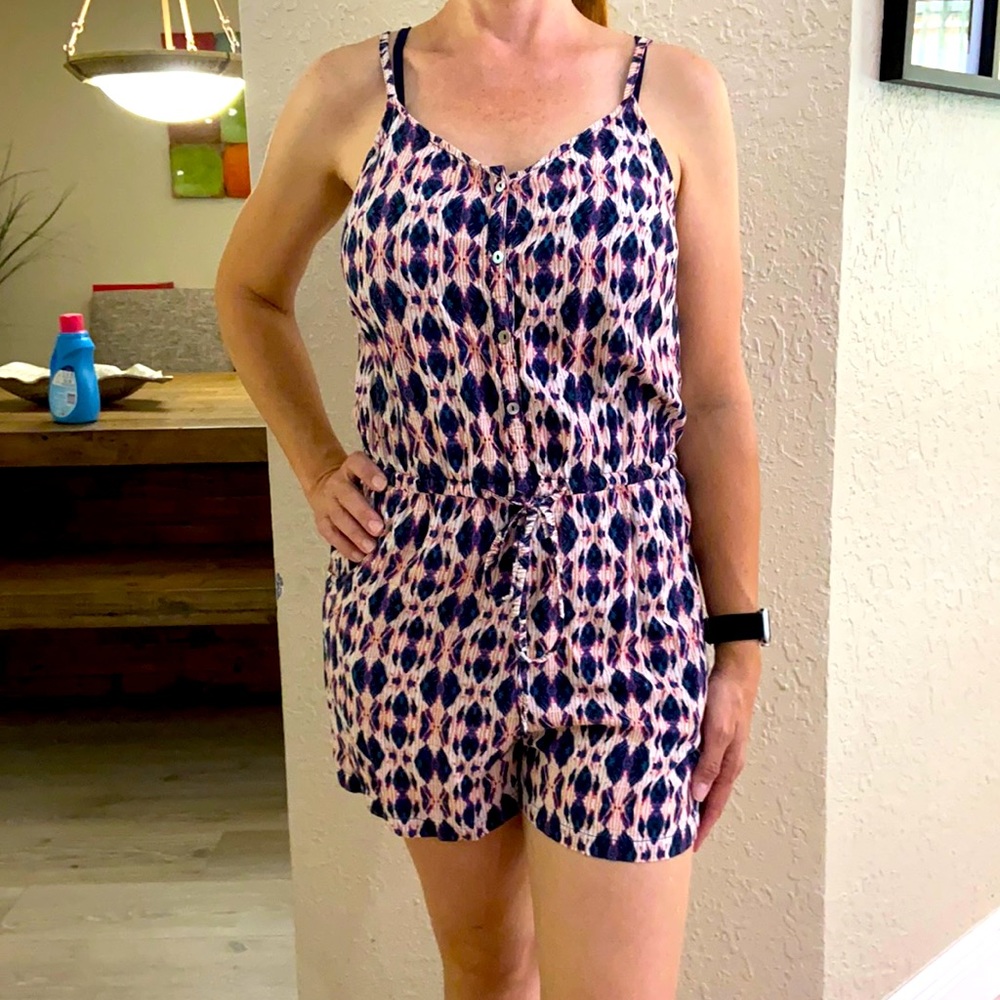 Multicolored Boho Romper